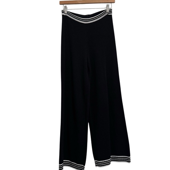 Anthropologie Sundays Quinn Crop Pant Black White Small - Picture 5 of 14